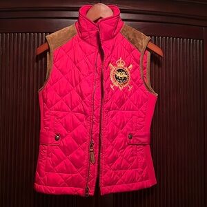 Ralph Lauren red vest   Excellent condition